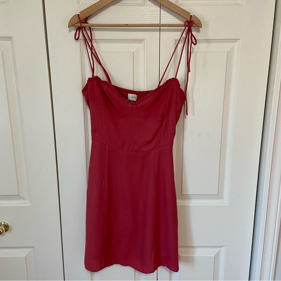 Wilfred Aritzia NWT Fable Mini Dress Sweetheart Bustier pink 90s Y2k Size 8 - Picture 4 of 10